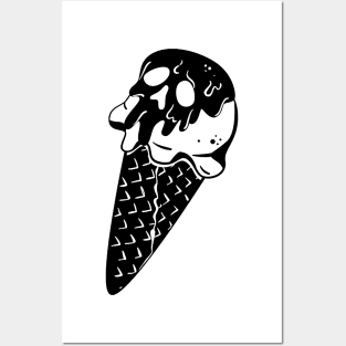 Ice-cream Skull Posters and Art